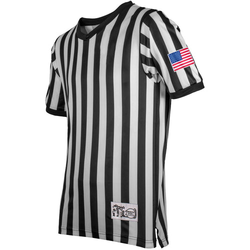 Honig's Ultra Tech V-Neck Basketball Officials Shirt W/Flag